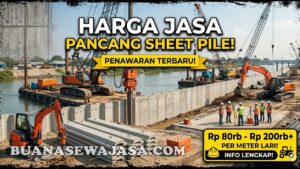 Harga Jasa Pancang Sheetpile Permeter