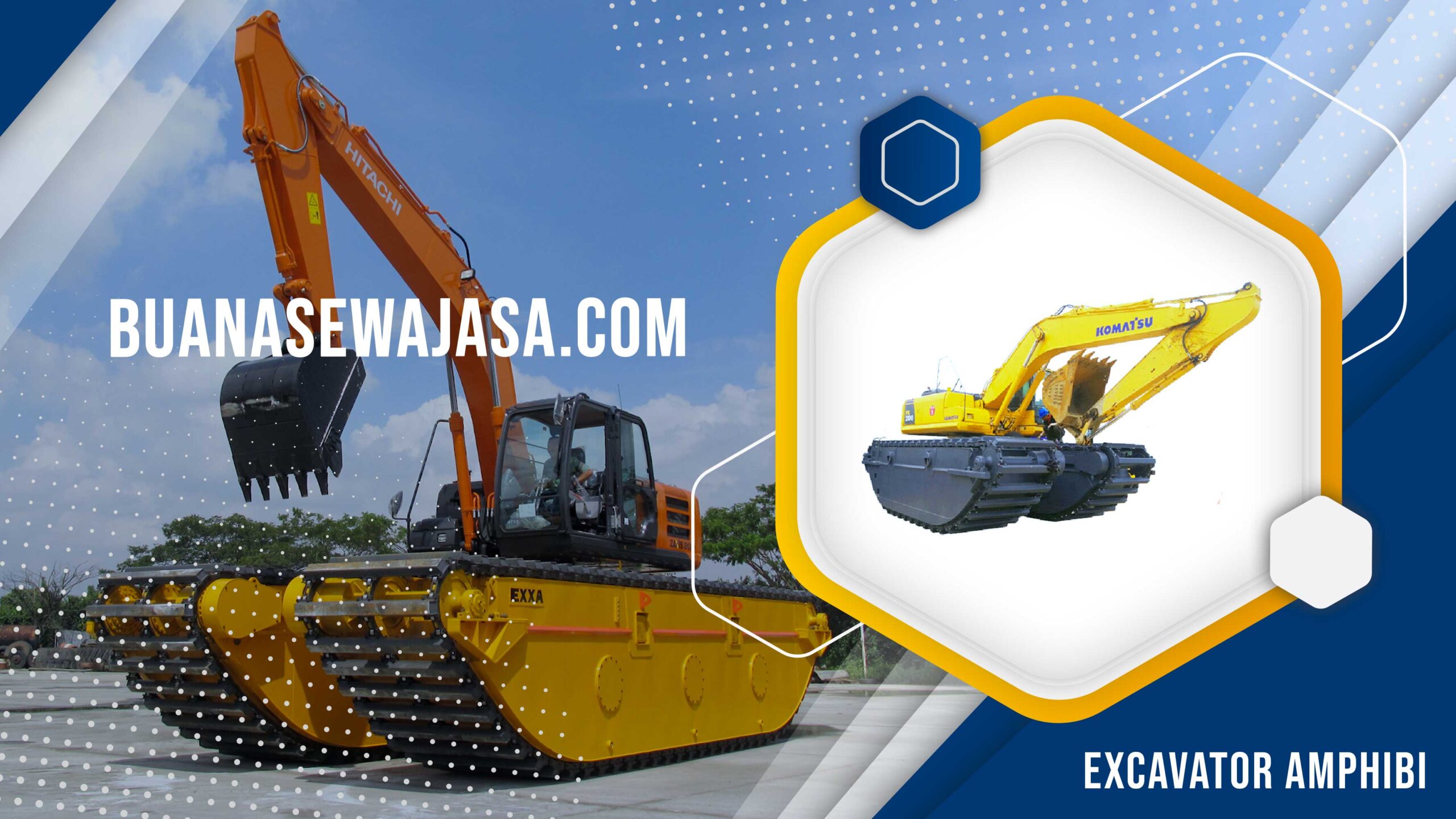 Harga Sewa Excavator Amphibi